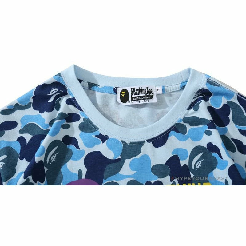 Hypeyourbeast BAPE Ape Head Star Camouflage Shading Tee Shirt 'BLUE' 3 Hypeyourbeast BAPE Ape Head Star Camouflage Shading Tee Shirt 'BLUE'