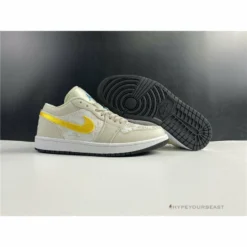Hypeyourbeast Air Jordan 1 Low 'Palm Tree Beige Yellow'