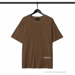 HypeYourBeast FOG Essentials Tee Shirt ‘Los Angeles’ BROWN T-Shirts