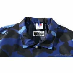 Hypeyourbeast BAPE X RUSSELL ATHLETIC Drawstring Camouflage Sweater 'BLUE' Clothes
