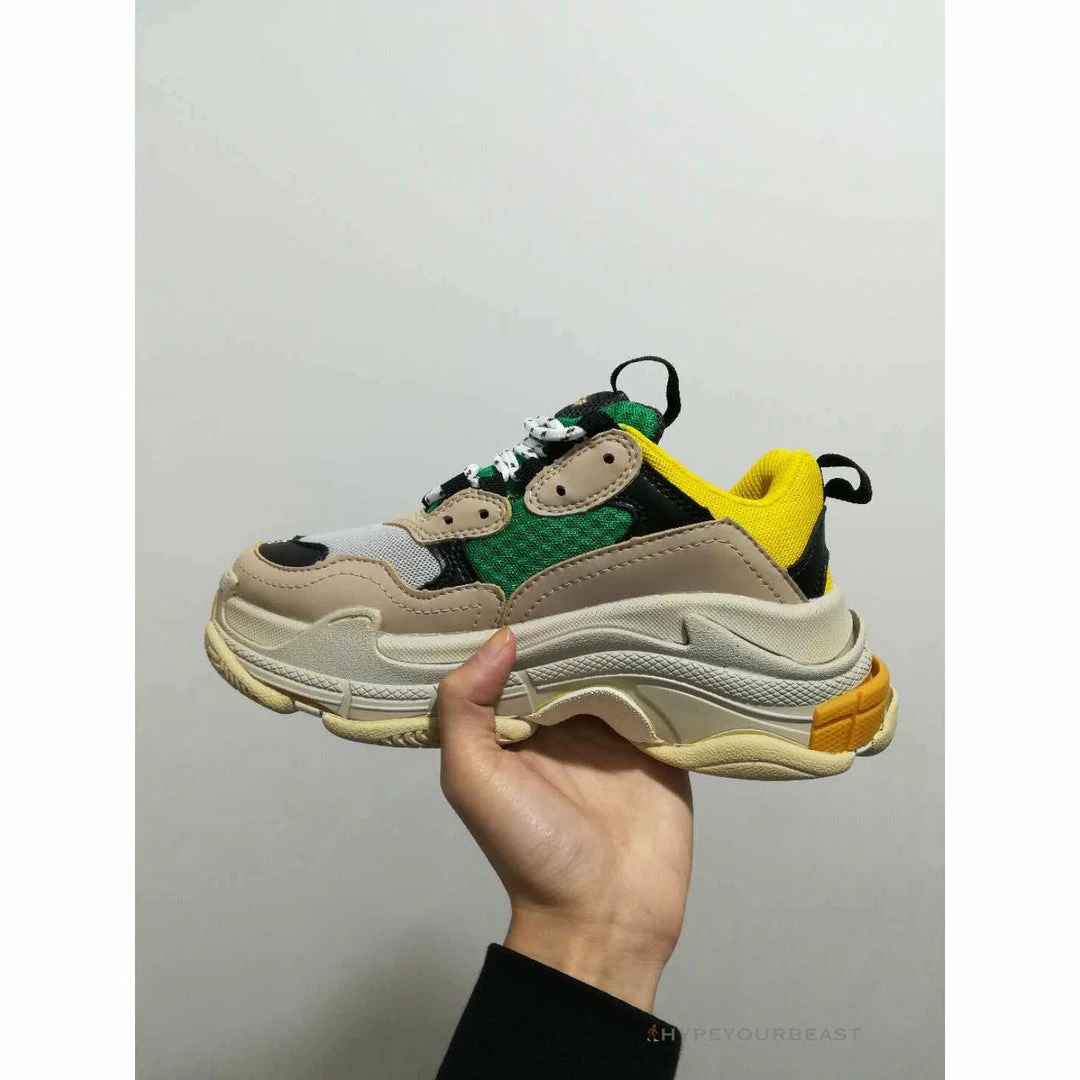 Hypeyourbeast Balenciaga BCG Triple S Yellow Green 2 Hypeyourbeast Balenciaga BCG Triple S Yellow Green