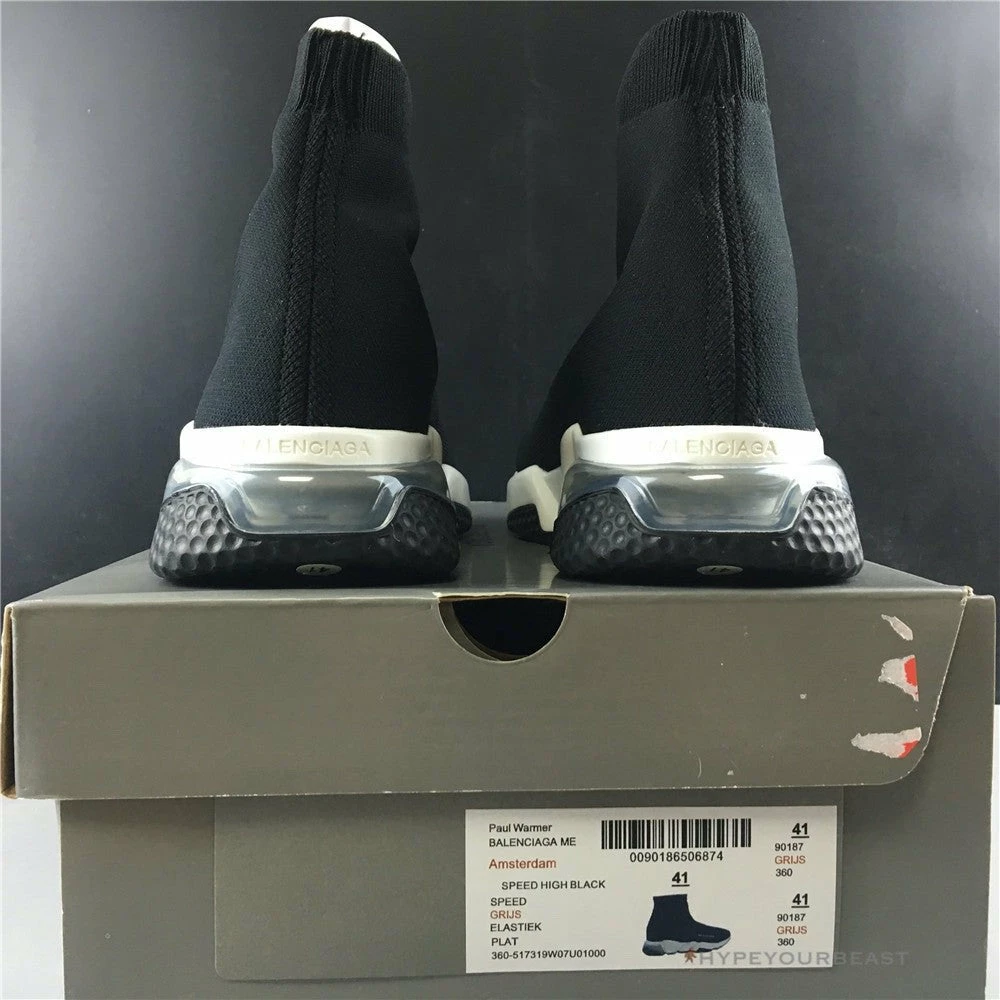 Hypeyourbeast Balenciaga BCG Sock Sneakers Clear Sole - Black 9 Hypeyourbeast Balenciaga BCG Sock Sneakers Clear Sole - Black