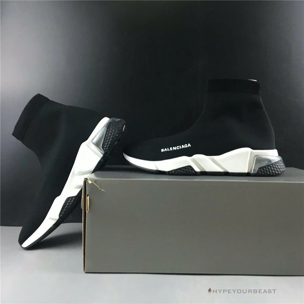 Hypeyourbeast Balenciaga BCG Sock Sneakers Clear Sole - Black 10 Hypeyourbeast Balenciaga BCG Sock Sneakers Clear Sole - Black