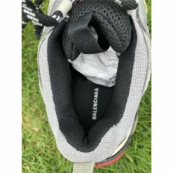 Hypeyourbeast Balenciaga BCG Triple S Sneakers Silver Grey Red