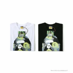 Hypeyourbeast Clothes BAPE Green Ape Head Blue Storm Tee Shirt 'BLACK' 33 Hypeyourbeast Clothes BAPE Green Ape Head Blue Storm Tee Shirt 'BLACK'