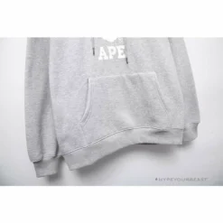 Hypeyourbeast Clothes BAPE X Bathing Ape Head Hoodie 'GREY' 18 Hypeyourbeast Clothes BAPE X Bathing Ape Head Hoodie 'GREY'