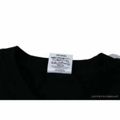 Hypeyourbeast Clothes BAPE Ape Head Blue X Yellow Contrast Letter Tee Shirt