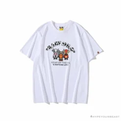 Hypeyourbeast BAPE Baby Milo Year Of The Ox Tee Shirt 'WHITE' Clothes