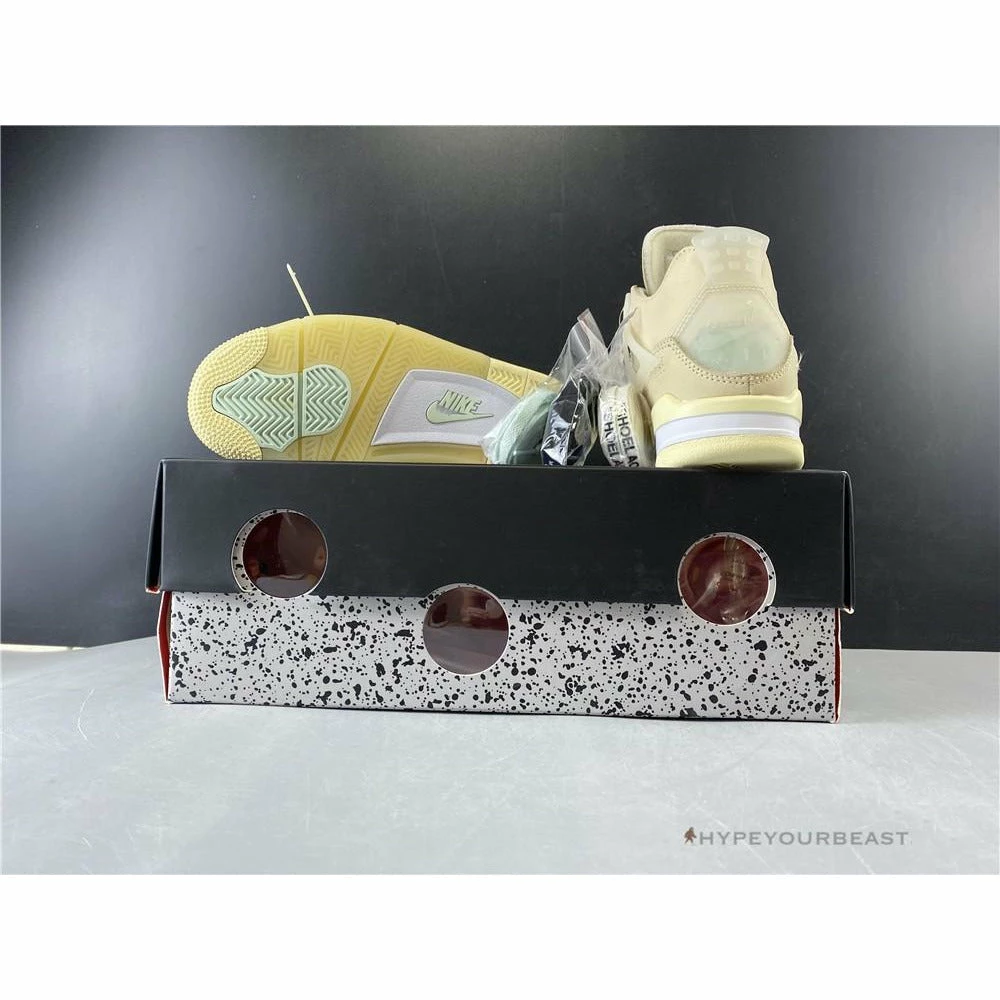 Hypeyourbeast Off White X Air Jordan 4 Sail 12 Hypeyourbeast Off White X Air Jordan 4 Sail