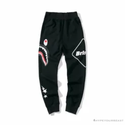 Hypeyourbeast Clothes BAPE X FCRB Joint Color Pocket Shark Pants