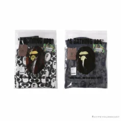 Hypeyourbeast Clothes BAPE X COACH Co-Branded Black-White Shorts