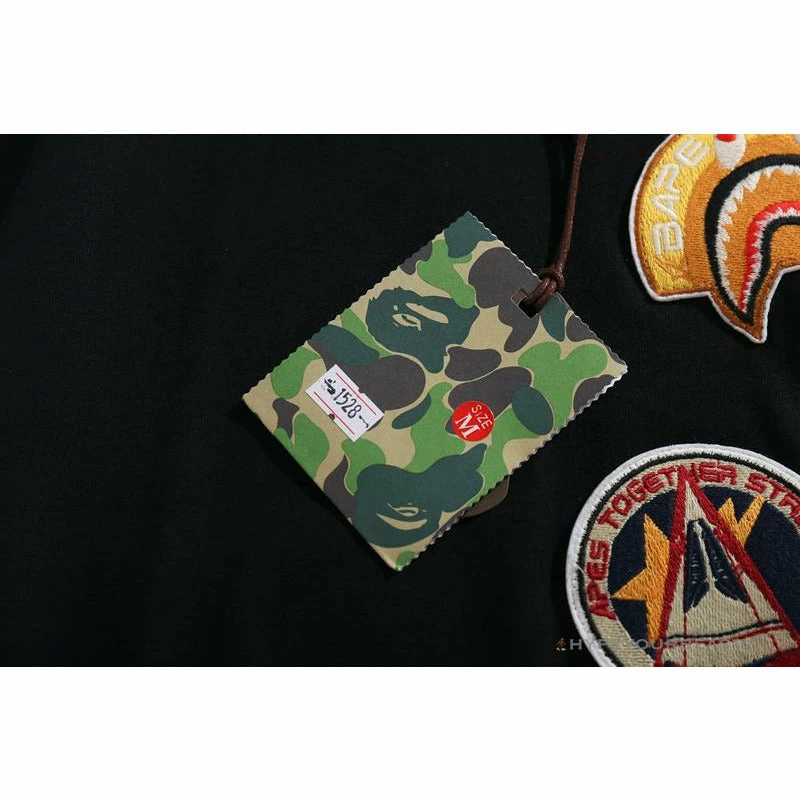 Hypeyourbeast Clothes BAPE Shark Head Crazy Patch Tee Shirt 7 Hypeyourbeast Clothes BAPE Shark Head Crazy Patch Tee Shirt