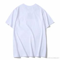 Hypeyourbeast BAPE Classic Basic Ape Man Head English LOGO Tee Shirt 'WHITE'