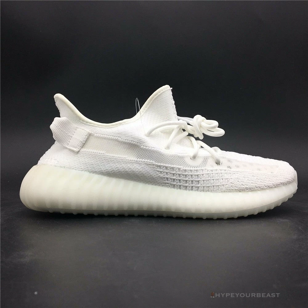 Hypeyourbeast Adidas Yeezy Boost 350 V2 White / White Translucent Stripe 11 Hypeyourbeast Adidas Yeezy Boost 350 V2 White / White Translucent Stripe