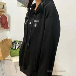 HypeYourBeast Hoodies & Jackets Off-White Green Hoodie - Black 41 HypeYourBeast Hoodies & Jackets Off-White Green Hoodie - Black