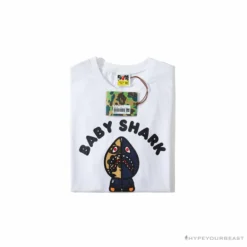 Hypeyourbeast BAPE Baby Shark Red Shark Tee Shirt 'WHITE'