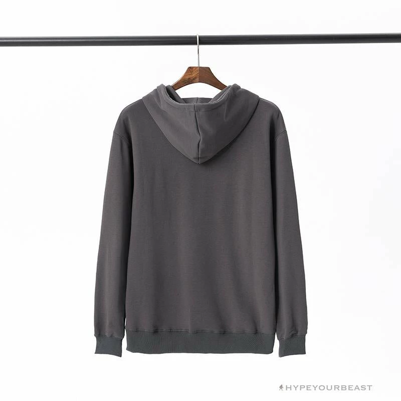 Hypeyourbeast BAPE Classic Ape Head Embroidered Standard Cotton Terry Hoodie 'DARK GREY' Clothes 2 Hypeyourbeast BAPE Classic Ape Head Embroidered Standard Cotton Terry Hoodie 'DARK GREY' Clothes