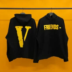 HypeYourBeast Hoodies & Jackets Vlone Yellow And Black Friends Hoodie