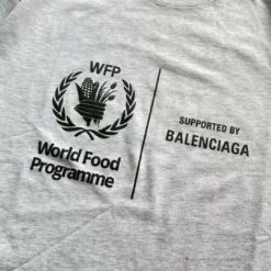 Hypeyourbeast BCG Support Word Food Programme Tee Shirt Grey