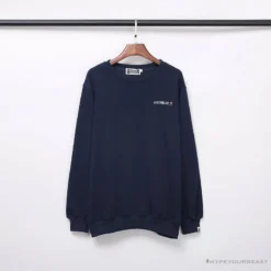 Hypeyourbeast BAPE Behind The Great Ape-Man Head Long Sleeve Shirt 'DARK BLUE'