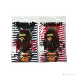 Hypeyourbeast BAPE Baby Milo Rock Bass Player Striped Tee Shirt 'RED' Clothes