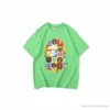 Hypeyourbeast Clothes BAPE Baby Milo Color Square Ape Head Tee Shirt 'GREEN'