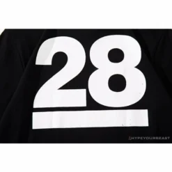 Hypeyourbeast BAPE Ape Man Head 28th Anniversary Camouflage Color Block Tee Shirt 'BLACK' Clothes