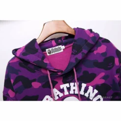 Hypeyourbeast BAPE X Bathing Ape Head Camouflage Hoodie 'PURPLE'