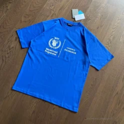 Hypeyourbeast BCG Support Word Food Programme Tee Shirt Blue