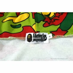 Hypeyourbeast BAPE Shark Head STA Star Camouflage Hoodie 'GREEN'