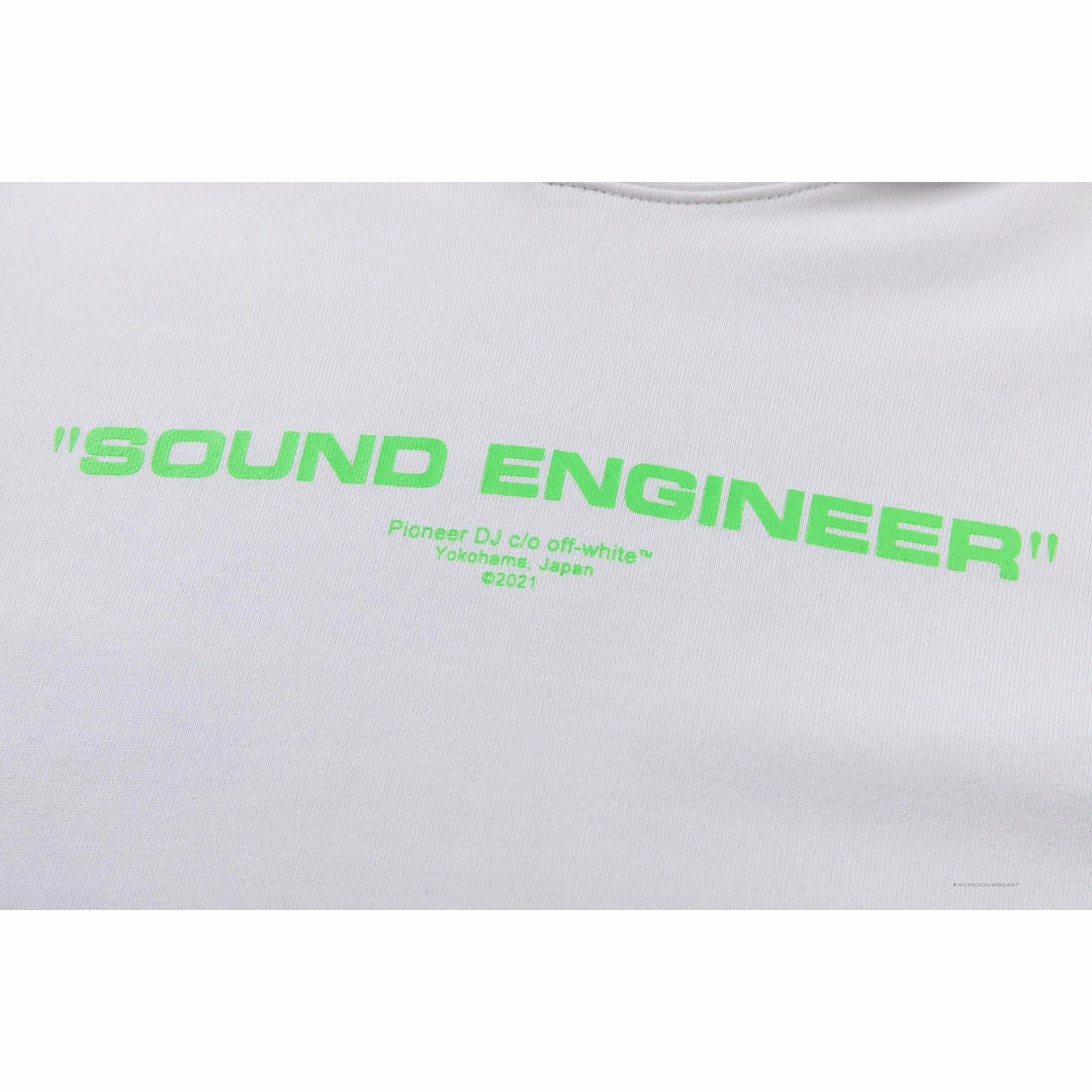 HypeYourBeast Hoodies & Jackets Off White Hoodie Machine White 3 HypeYourBeast Hoodies & Jackets Off White Hoodie Machine White