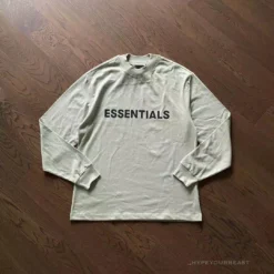 Hypeyourbeast Shirts FOG 'ESSENTIALS' Long Sleeve Shirt Cream