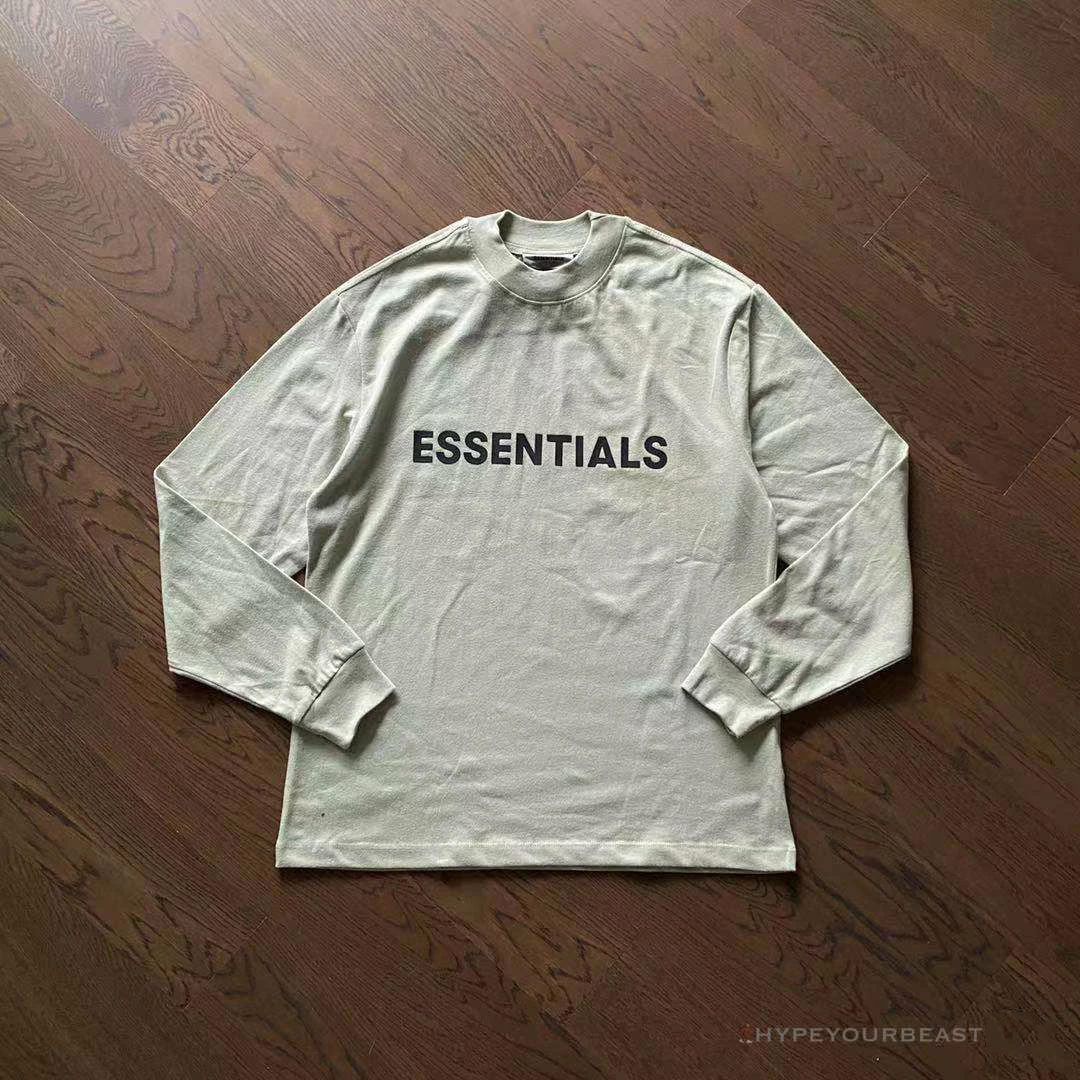 Hypeyourbeast Shirts FOG 'ESSENTIALS' Long Sleeve Shirt Cream 2 Hypeyourbeast Shirts FOG 'ESSENTIALS' Long Sleeve Shirt Cream