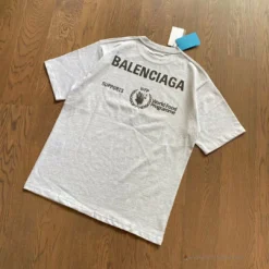 Hypeyourbeast BCG Support Word Food Programme Tee Shirt Grey