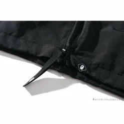 Hypeyourbeast BAPE X FCRB Joint Double Zip Camouflage Hoodie 'BLACK' Clothes