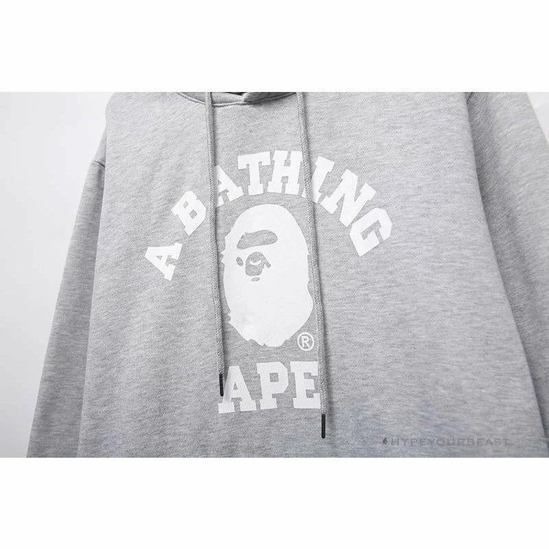 Hypeyourbeast Clothes BAPE X Bathing Ape Head Hoodie 'GREY' 5 Hypeyourbeast Clothes BAPE X Bathing Ape Head Hoodie 'GREY'