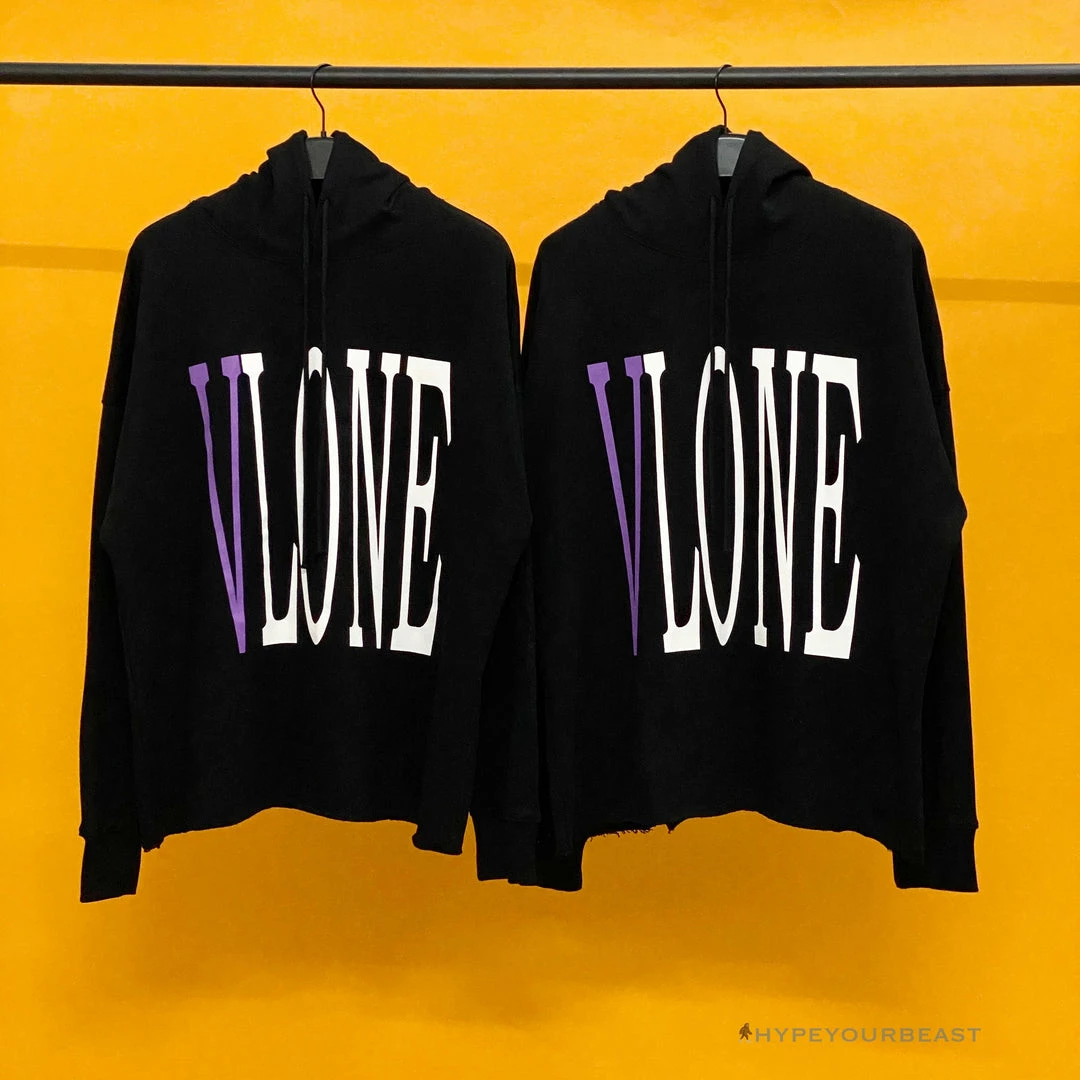 HypeYourBeast Hoodies & Jackets Vlone Purple Black Hoodie 1 HypeYourBeast Hoodies & Jackets Vlone Purple Black Hoodie