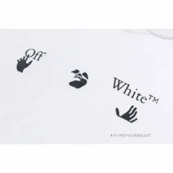 HypeYourBeast Off White Hoodie Royal - White