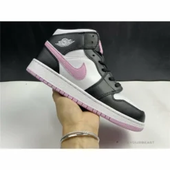 Hypeyourbeast Jordan 1 Mid White Black Light Arctic Pink