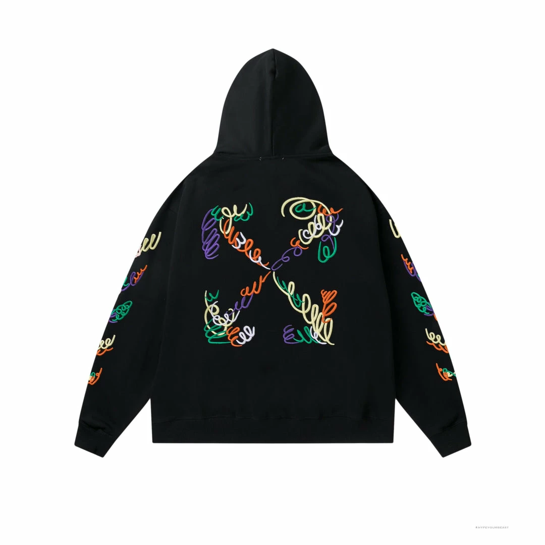 HypeYourBeast Off White Hoodie Embroidered Black Hoodies & Jackets 2 HypeYourBeast Off White Hoodie Embroidered Black Hoodies & Jackets