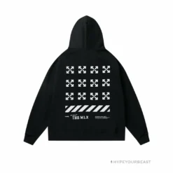 HypeYourBeast Off White Hoodie Flamingo - Black Hoodies & Jackets
