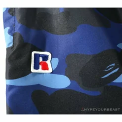 Hypeyourbeast Clothes BAPE X RUSSELL ATHLETIC Drawstring Camouflage Pants 'BLUE' 18 Hypeyourbeast Clothes BAPE X RUSSELL ATHLETIC Drawstring Camouflage Pants 'BLUE'
