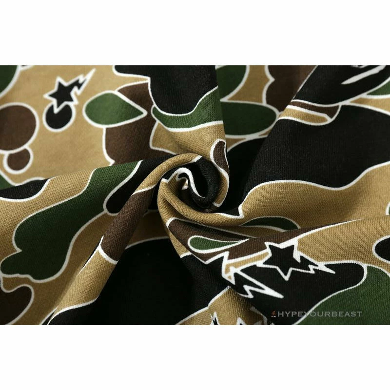 Hypeyourbeast BAPE Shark Head STA Star Camouflage Hoodie 'YELLOW' Clothes 11 Hypeyourbeast BAPE Shark Head STA Star Camouflage Hoodie 'YELLOW' Clothes