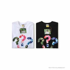 Hypeyourbeast BAPE Camouflage Three-Color Question Mark Tee Shirt 'WHITE' 10 Hypeyourbeast BAPE Camouflage Three-Color Question Mark Tee Shirt 'WHITE'