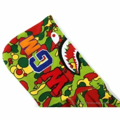Hypeyourbeast BAPE Shark Head STA Star Camouflage Hoodie 'GREEN'