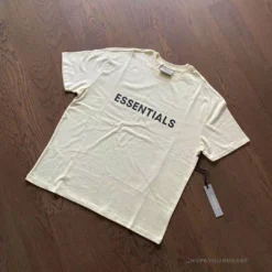 Hypeyourbeast T-Shirts FOG 'ESSENTIALS' Tee Shirt Cream