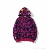 Hypeyourbeast BAPE Camo Hoodie Shark Head 'PURPLE'