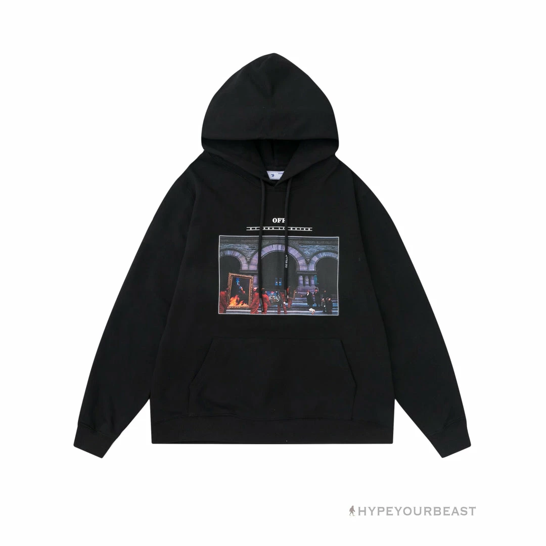 HypeYourBeast Off White Hoodie Fighter - Black 2 HypeYourBeast Off White Hoodie Fighter - Black