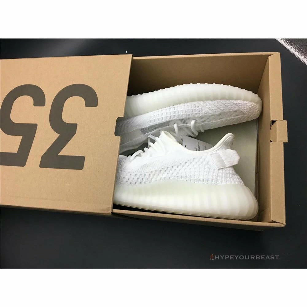 Hypeyourbeast Adidas Yeezy Boost 350 V2 White / White Translucent Stripe 14 Hypeyourbeast Adidas Yeezy Boost 350 V2 White / White Translucent Stripe