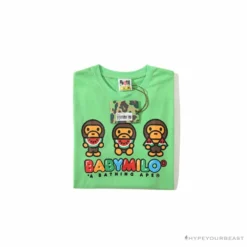 Hypeyourbeast Clothes BAPE Baby Milo Watermelon Little Monkey Tee Shirt 'GREEN' 34 Hypeyourbeast Clothes BAPE Baby Milo Watermelon Little Monkey Tee Shirt 'GREEN'